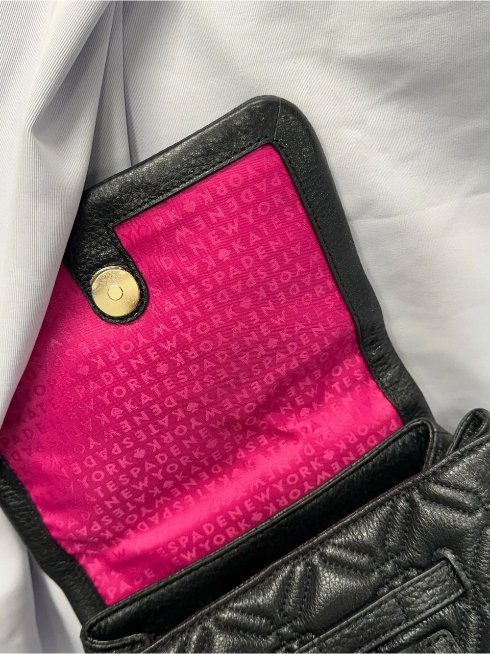 (new+tag) Kate Spade Quilted Black Leather Backpack Marley Astor Court